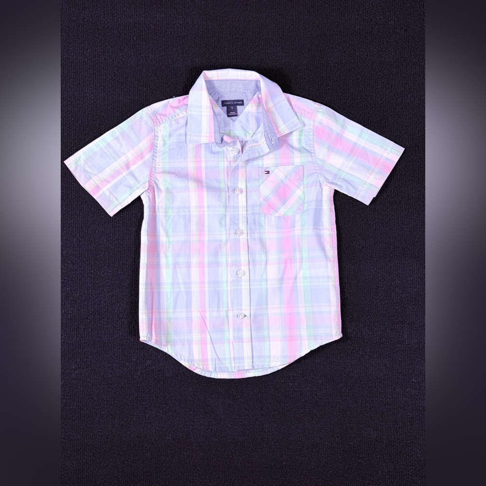 Tommy Hilfiger Kids Pastel Plaid Button-Down Shirt